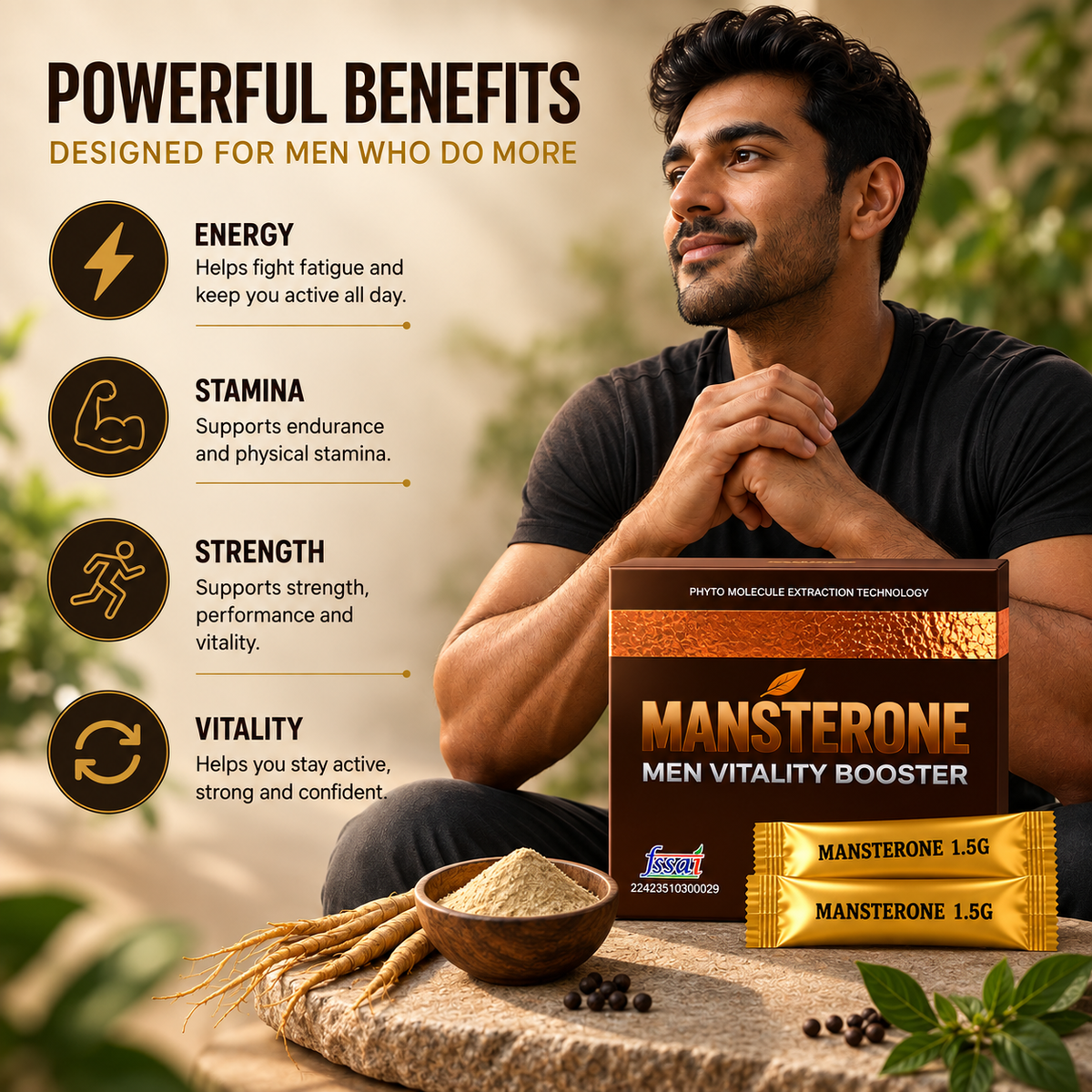 Mansterone — 1 Box (2 Sachets)