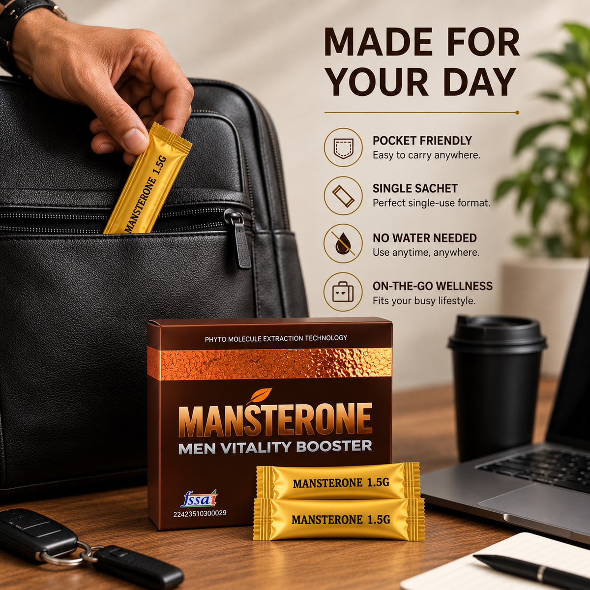 Mansterone — 1 Box (2 Sachets)
